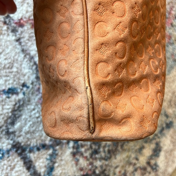 CELINE Macadam Suede Tote in Burnt Orange - Picture 4 of 10
